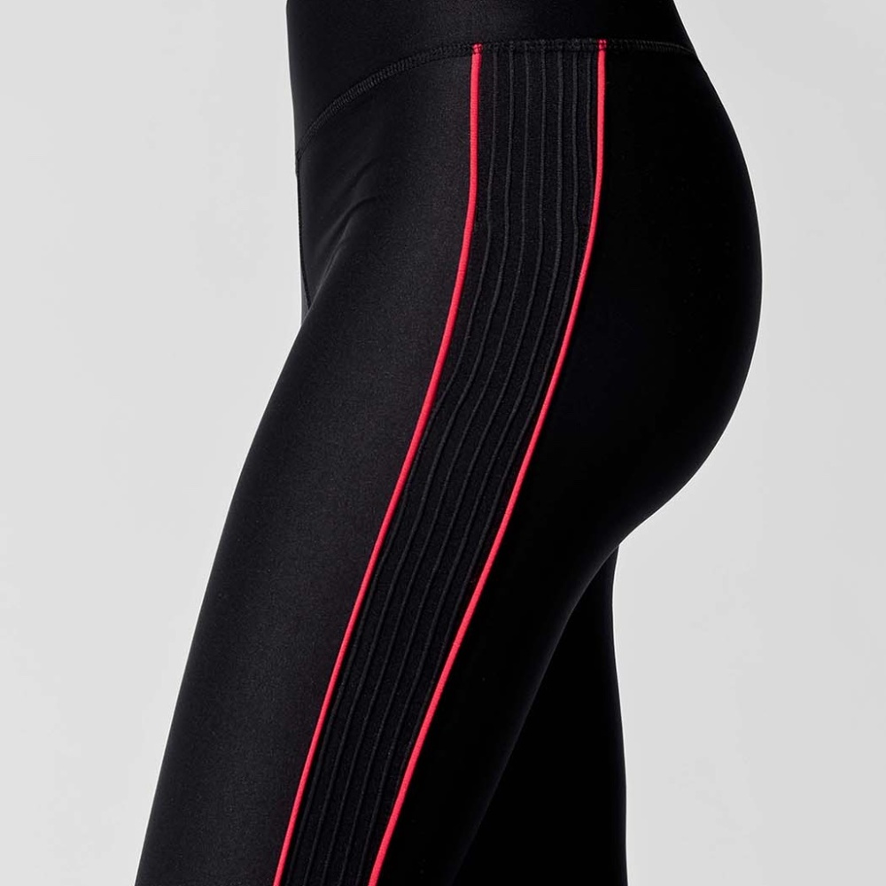 Terez Red Piping Tall Band Leggings